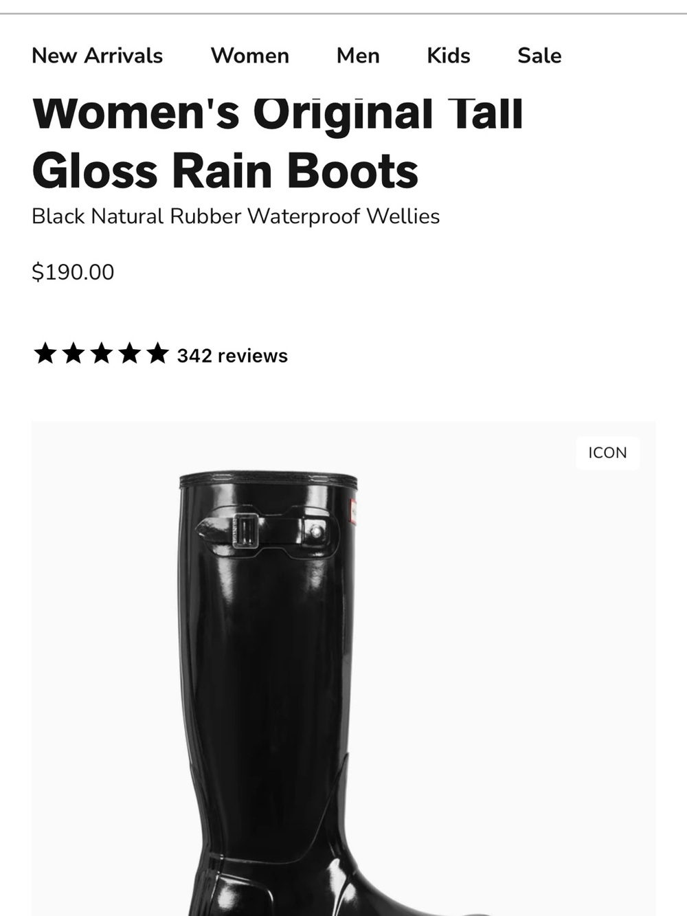 Hunter original tall gloss boot - Picture 11 of 11